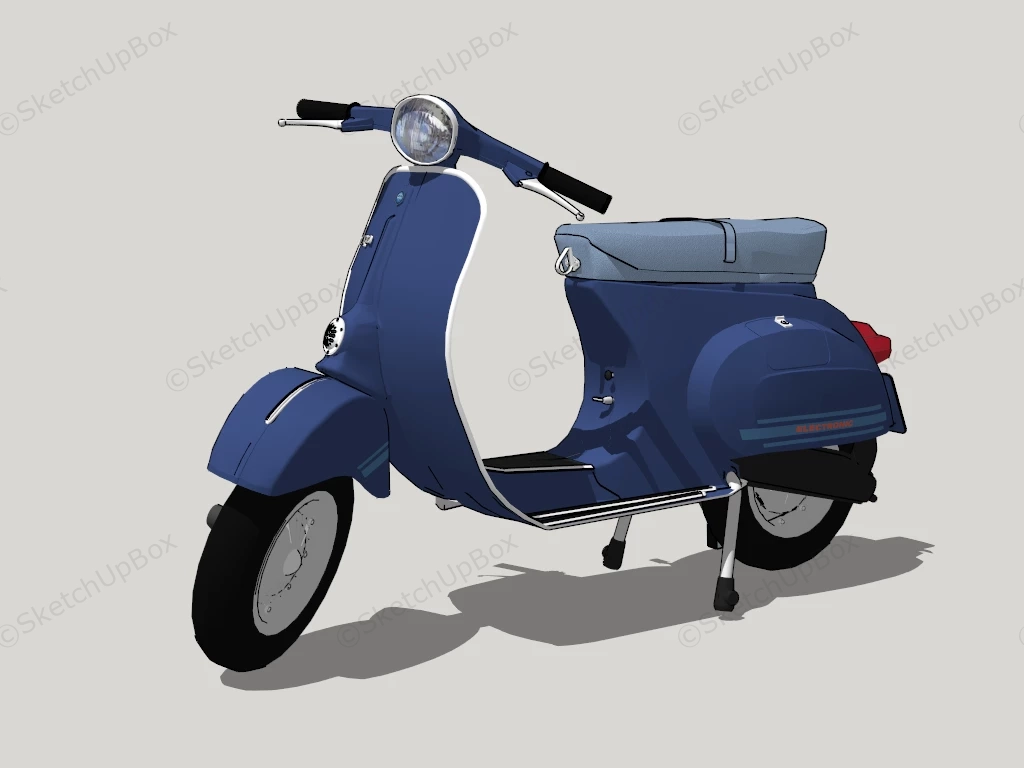 Vespa Electric Scooter sketchup model preview - SketchupBox