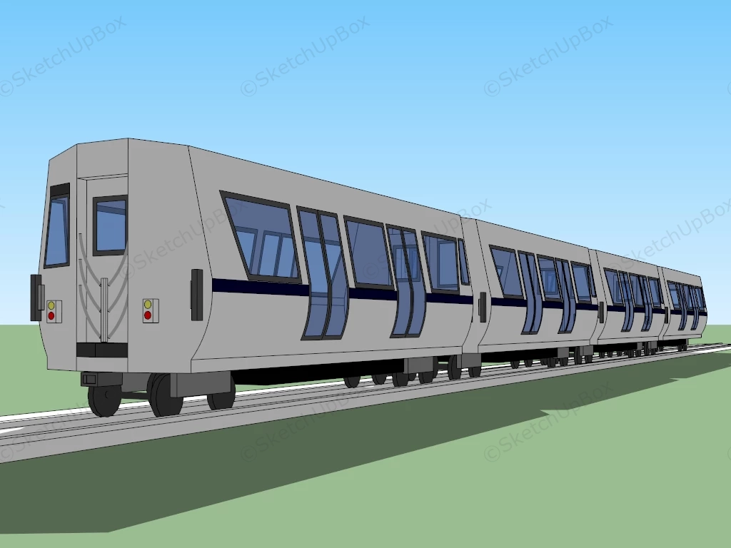 Subway Car sketchup model preview - SketchupBox