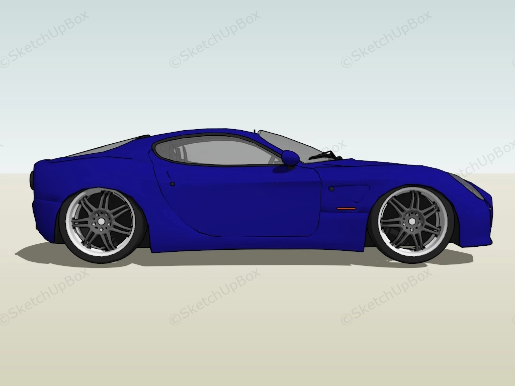 Alfa Romeo 8C sketchup model preview - SketchupBox