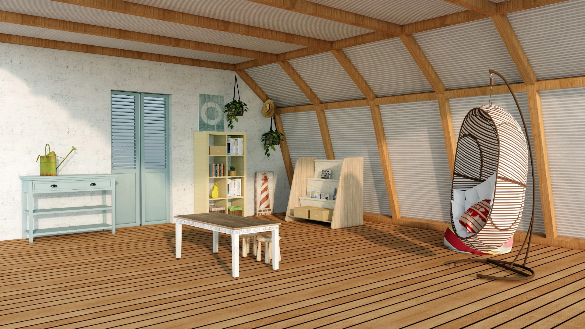 Child Playroom sketchup model preview - SketchupBox