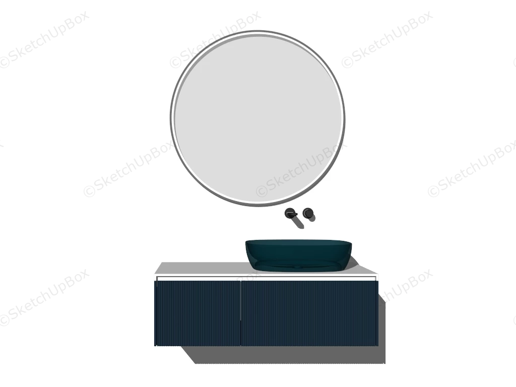 Small Bathroom Floating Vanity sketchup model preview - SketchupBox