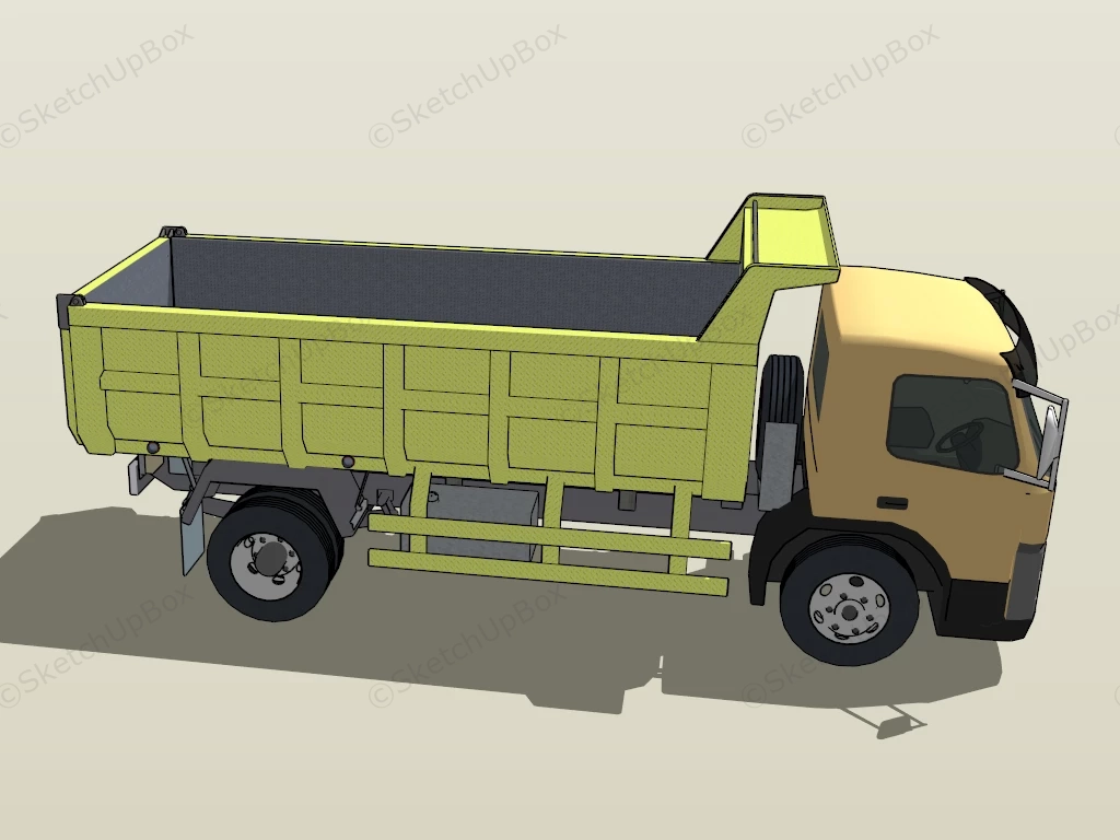 Construction Dump Truck sketchup model preview - SketchupBox