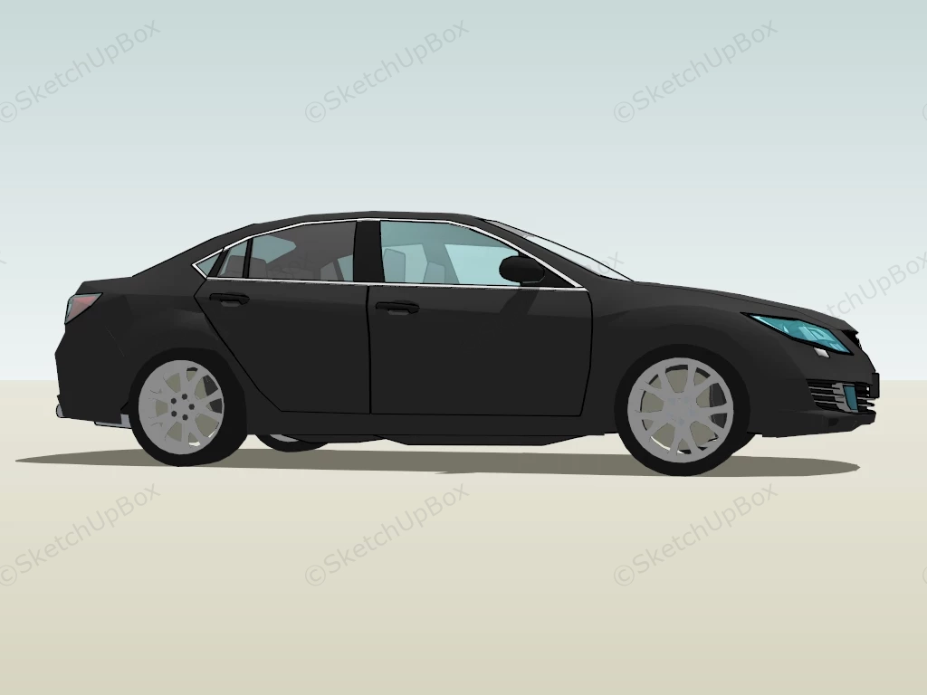 Mazda 6 Sedan sketchup model preview - SketchupBox