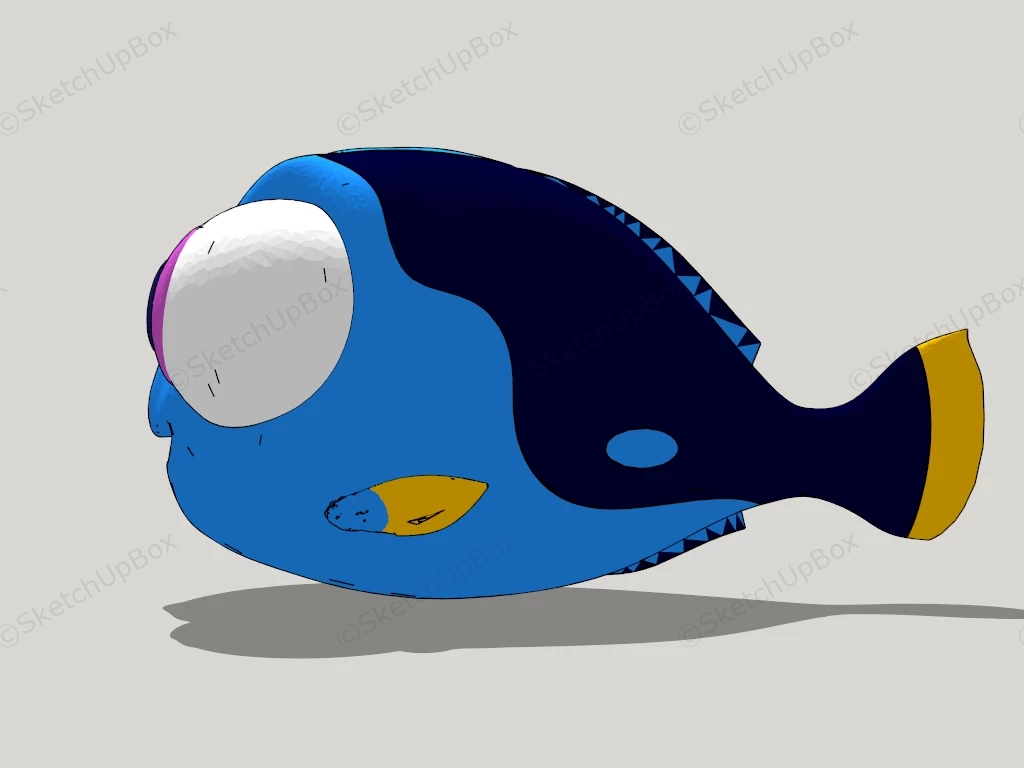 Finding Dory Character sketchup model preview - SketchupBox