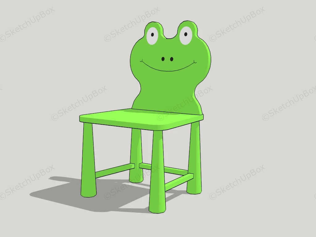 Child Frog Chair sketchup model preview - SketchupBox