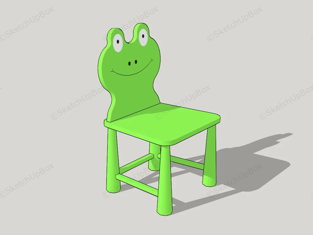 Child Frog Chair sketchup model preview - SketchupBox