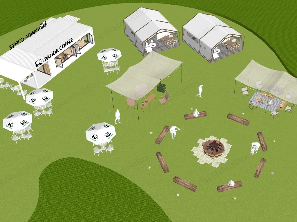 Glamping Site Ideas sketchup model preview - SketchupBox