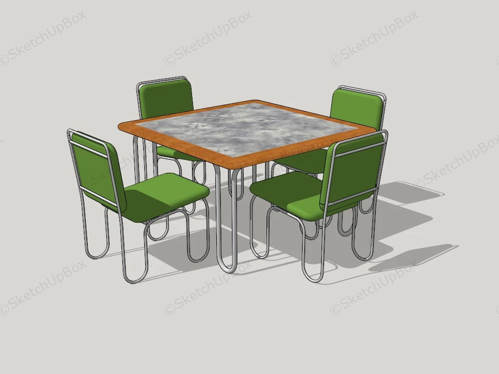 Kitchen Casual Dining Set sketchup model preview - SketchupBox