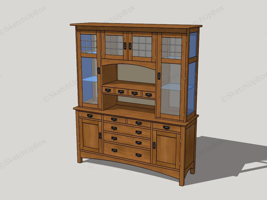 Dining Room Cupboard Storage sketchup model preview - SketchupBox