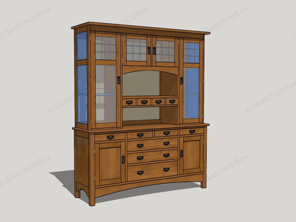 Dining Room Cupboard Storage sketchup model preview - SketchupBox