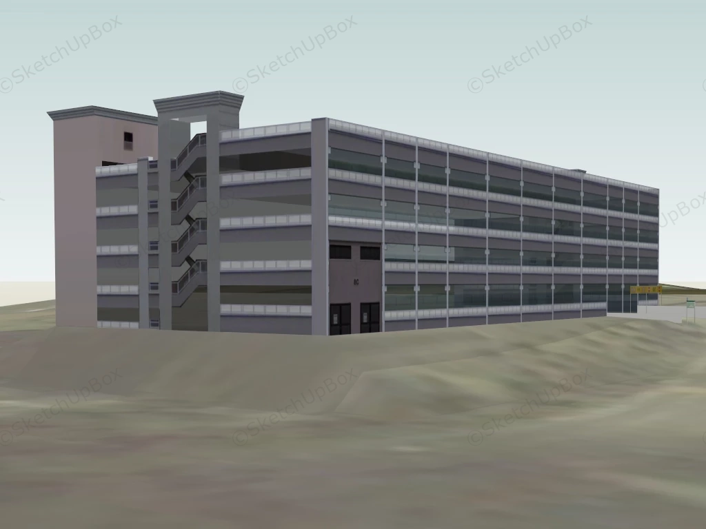 Multi Storey Car Park sketchup model preview - SketchupBox