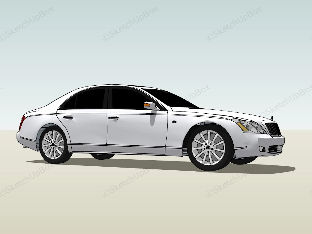 Maybach 57 S sketchup model preview - SketchupBox