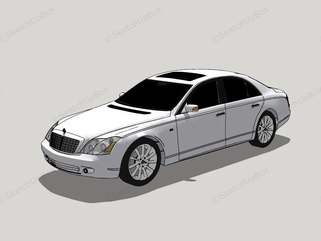 Maybach 57 S sketchup model preview - SketchupBox