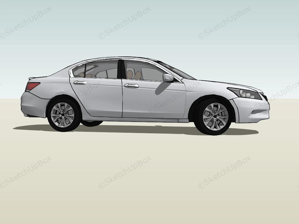 2008 Honda Accord Sedan sketchup model preview - SketchupBox