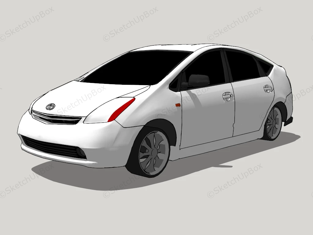 Toyota Prius Liftback sketchup model preview - SketchupBox