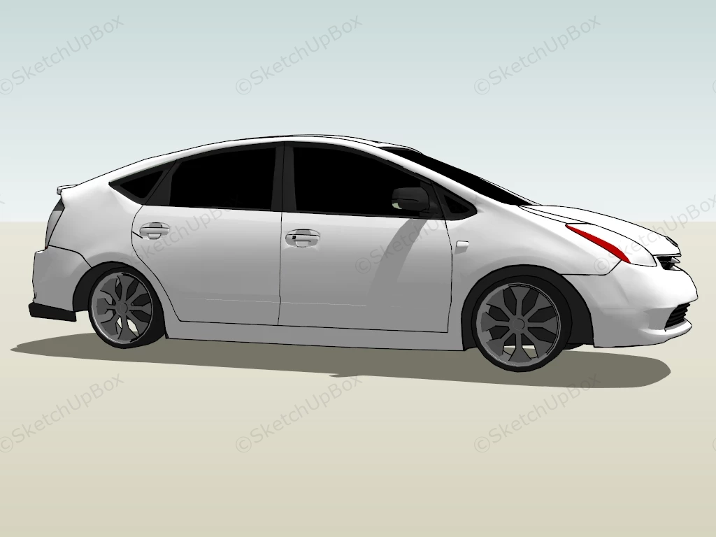 Toyota Prius Liftback sketchup model preview - SketchupBox