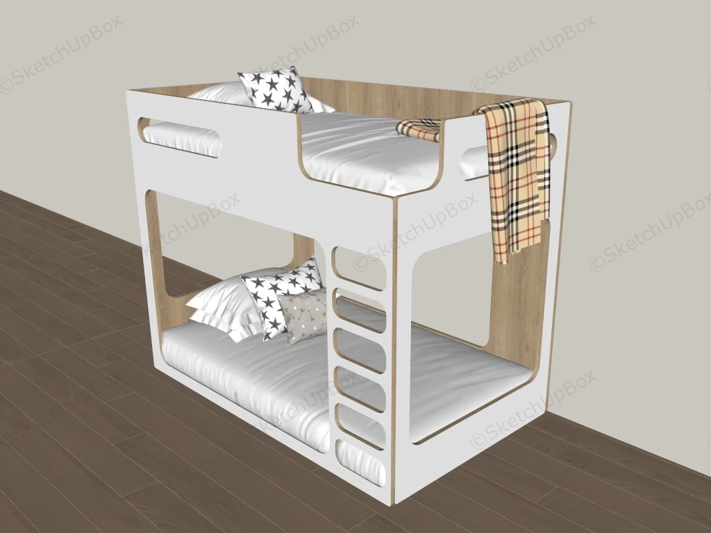 Adult Bunk Bed sketchup model preview - SketchupBox