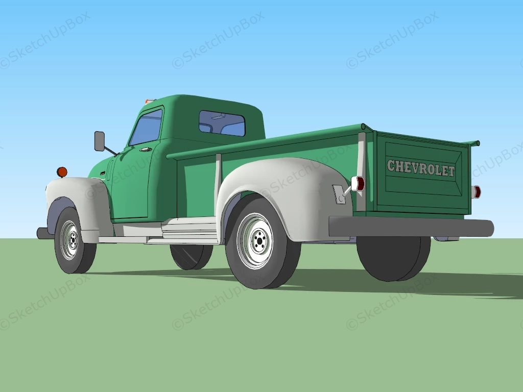 Chevrolet 3600 Pickup sketchup model preview - SketchupBox