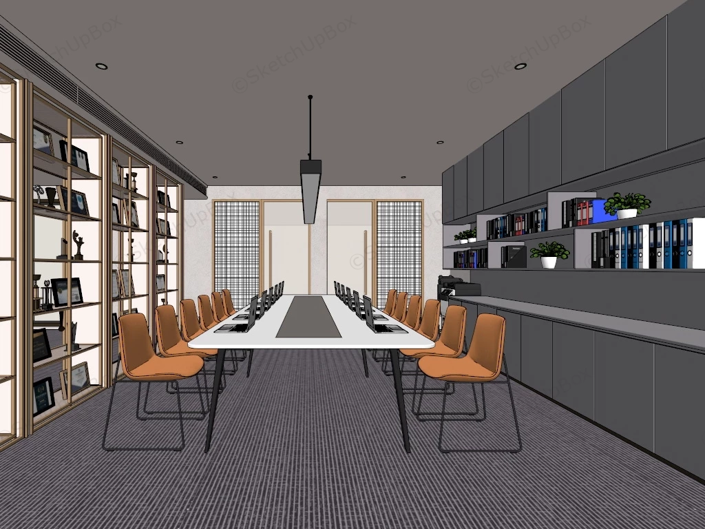 Executive Meeting Room sketchup model preview - SketchupBox