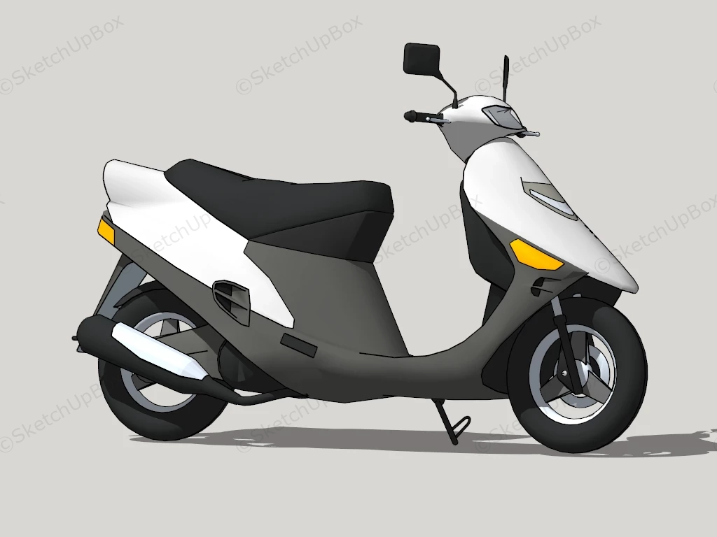 Honda Dio Scooter sketchup model preview - SketchupBox