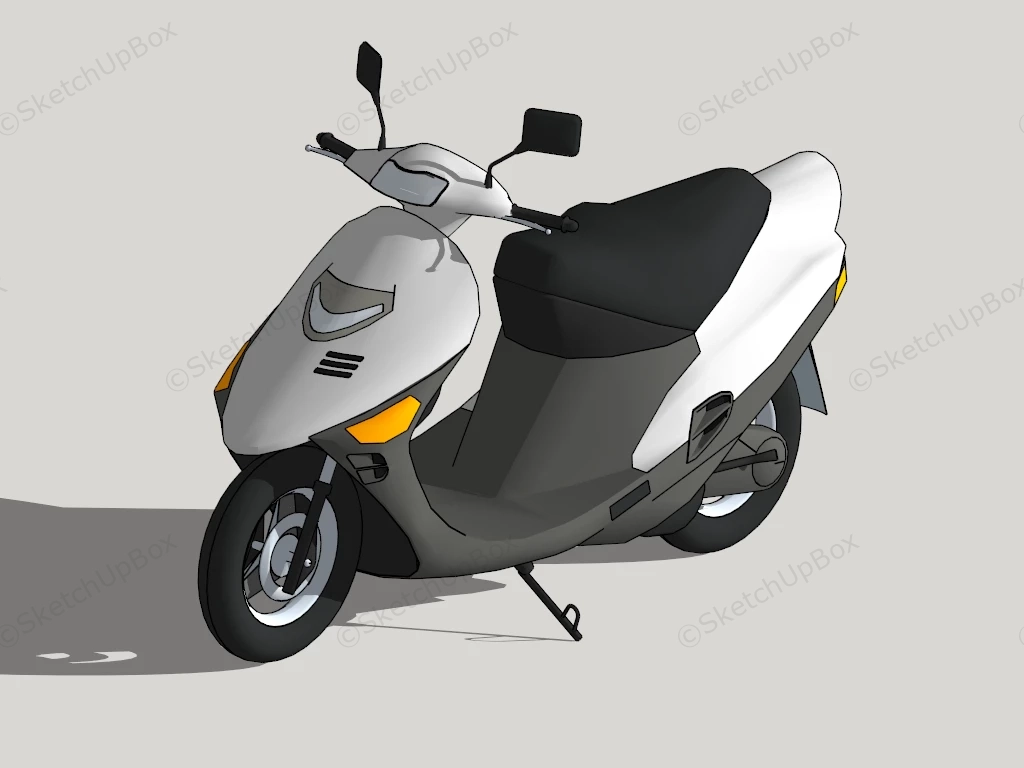 Honda Dio Scooter sketchup model preview - SketchupBox