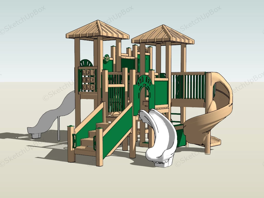 Backyard Playsets For Children sketchup model preview - SketchupBox