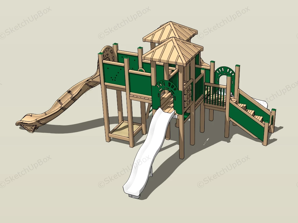 Backyard Playsets For Children sketchup model preview - SketchupBox