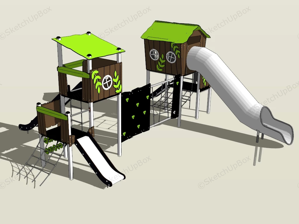 Toddler Outdoor Playset sketchup model preview - SketchupBox