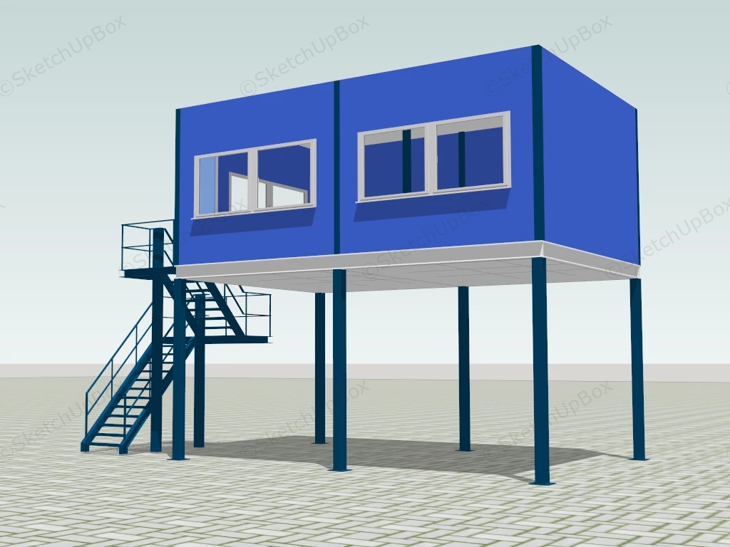 Portable Office Building sketchup model preview - SketchupBox