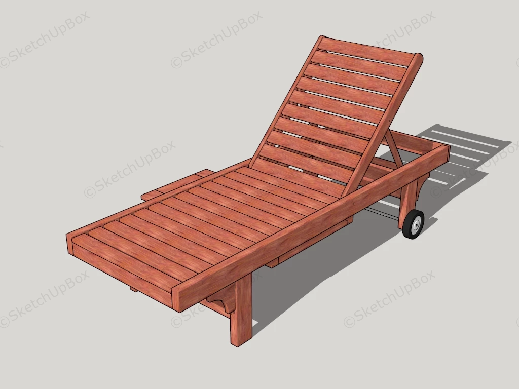 Swimming Pool Lounger sketchup model preview - SketchupBox