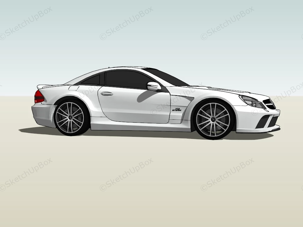 Mercedes SL 65 AMG sketchup model preview - SketchupBox