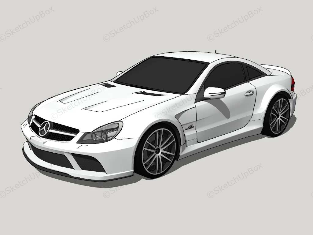 Mercedes SL 65 AMG sketchup model preview - SketchupBox