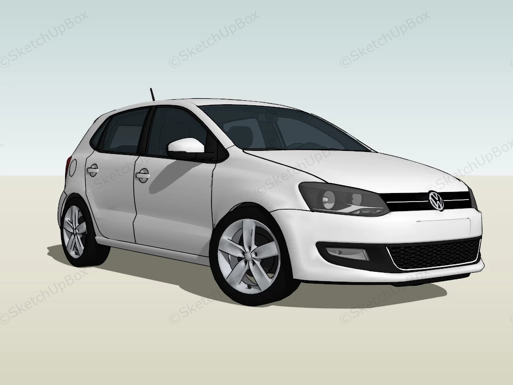 Volkswagen Golf Hatchback sketchup model preview - SketchupBox