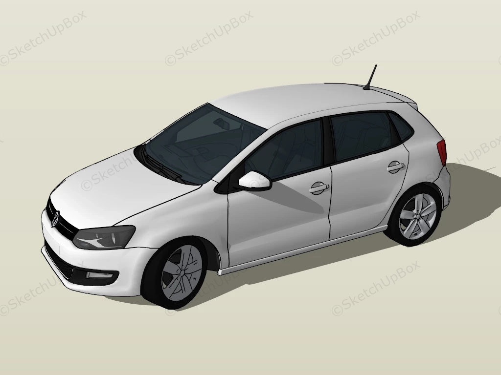 Volkswagen Golf Hatchback sketchup model preview - SketchupBox