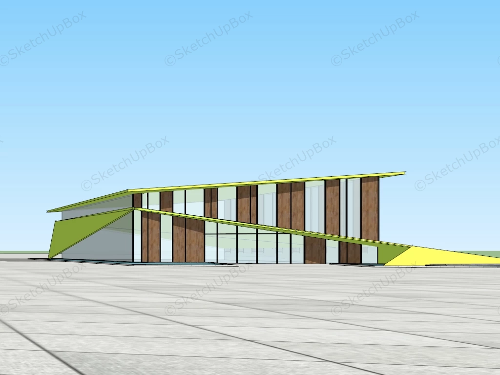 Exhibition Hall Design Concept sketchup model preview - SketchupBox