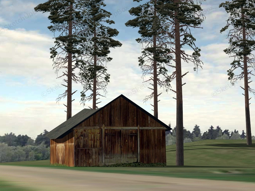 Old Country Farm Barn sketchup model preview - SketchupBox