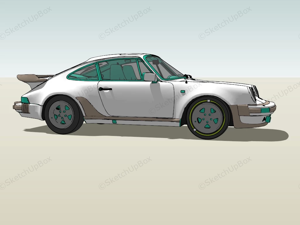 Porsche 930 Turbo sketchup model preview - SketchupBox