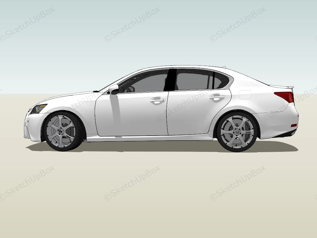 Lexus GS 300 sketchup model preview - SketchupBox