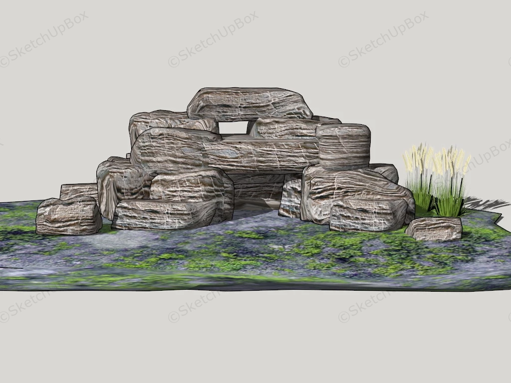 Rock Garden Designs sketchup model preview - SketchupBox