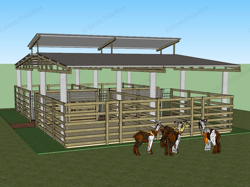 Sheep Shed Design sketchup model preview - SketchupBox