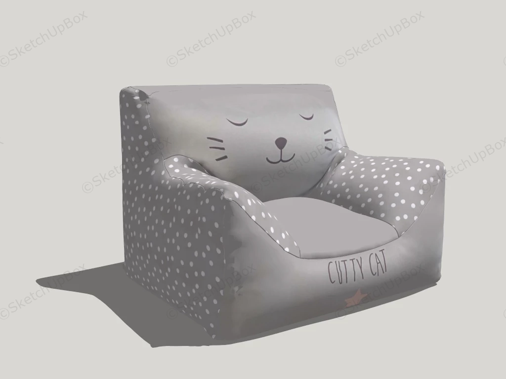 Kids Sofa Chair sketchup model preview - SketchupBox