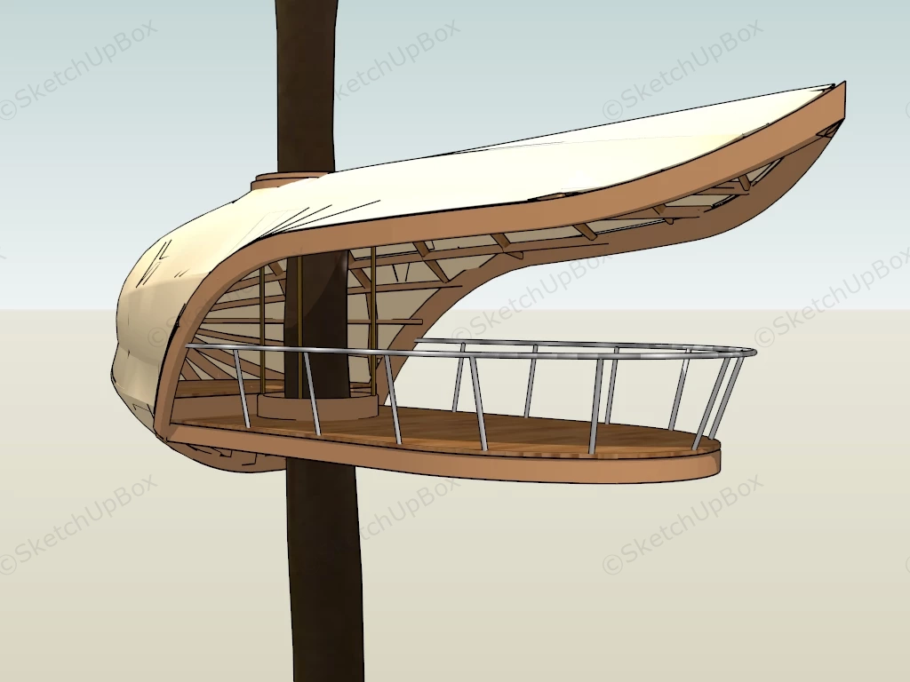 Treetop Pavilion sketchup model preview - SketchupBox