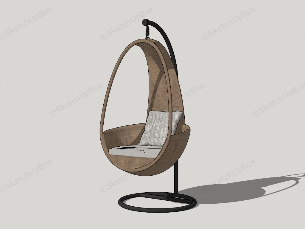 Freestanding Swing Chair sketchup model preview - SketchupBox