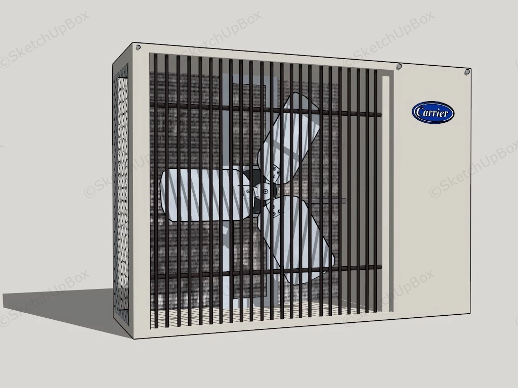 Carrier Wall Split Air Conditioner sketchup model preview - SketchupBox