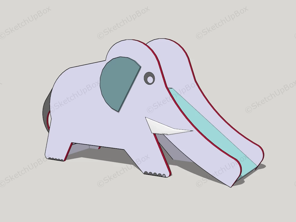 Indoor Elephant Slide sketchup model preview - SketchupBox