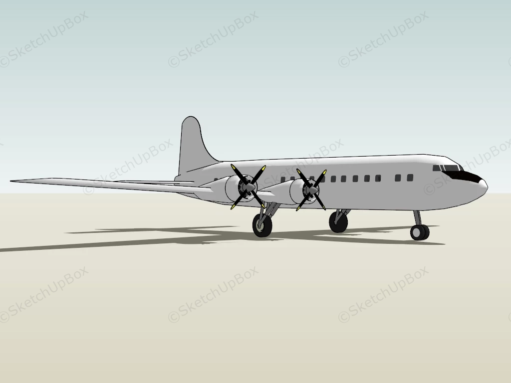 CC 106 Yukon Cargo Aircraft sketchup model preview - SketchupBox