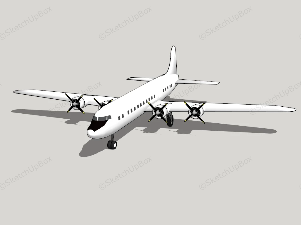 CC 106 Yukon Cargo Aircraft sketchup model preview - SketchupBox