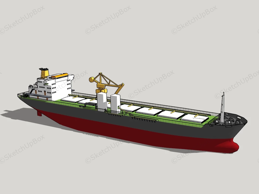 Oil Tank Ship sketchup model preview - SketchupBox