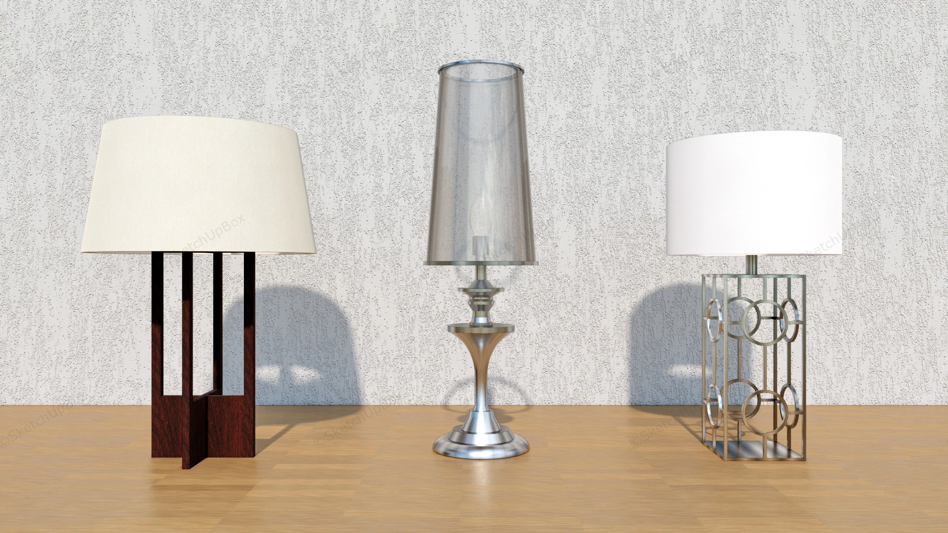 Decorative Table Lamps sketchup model preview - SketchupBox