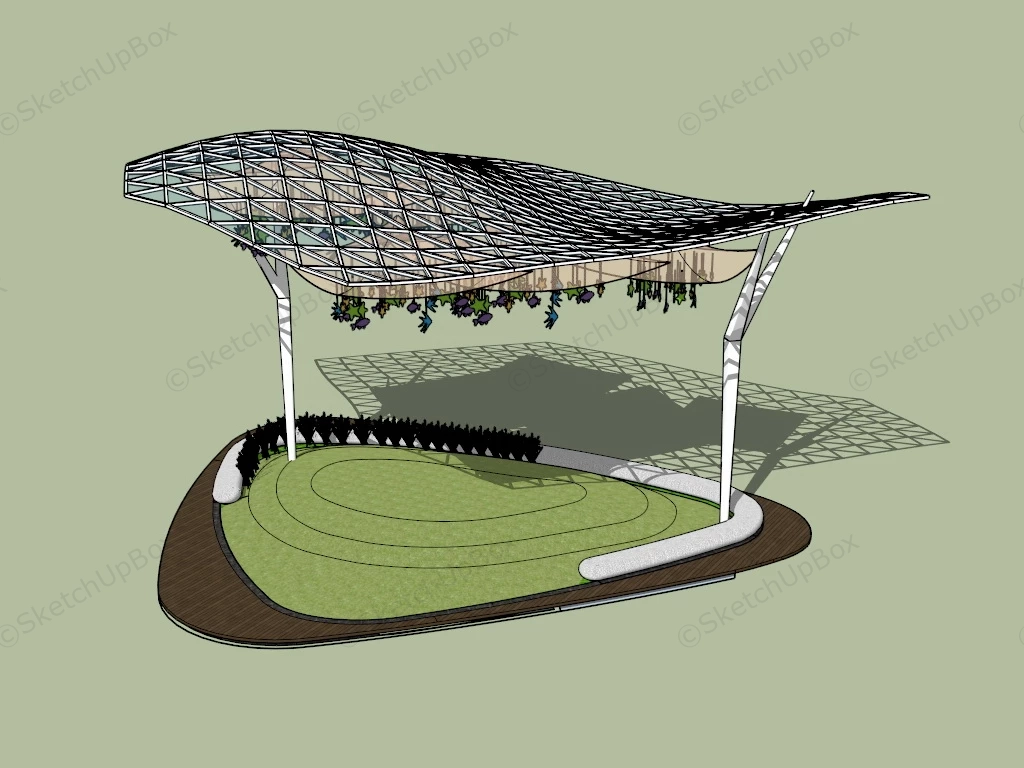 Park Canopy Idea sketchup model preview - SketchupBox